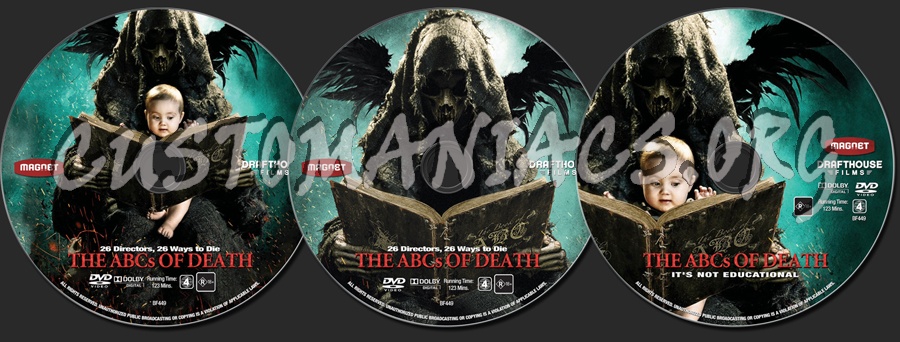 The ABCs of Death dvd label