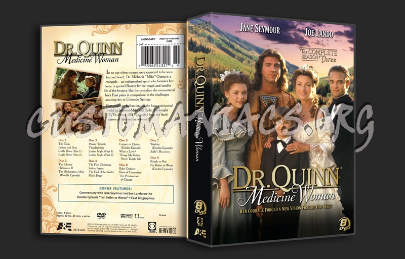 Dr. Quinn Medicine Woman Season 3 dvd cover