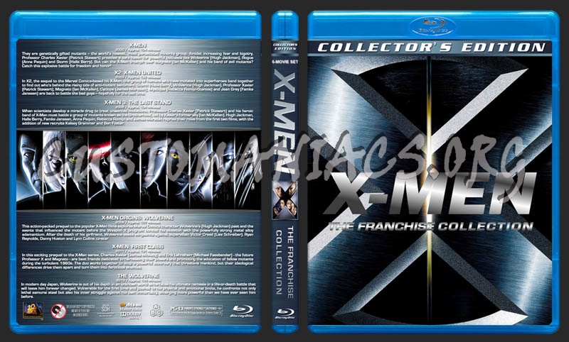 X-Men: The Franchise Collection blu-ray cover