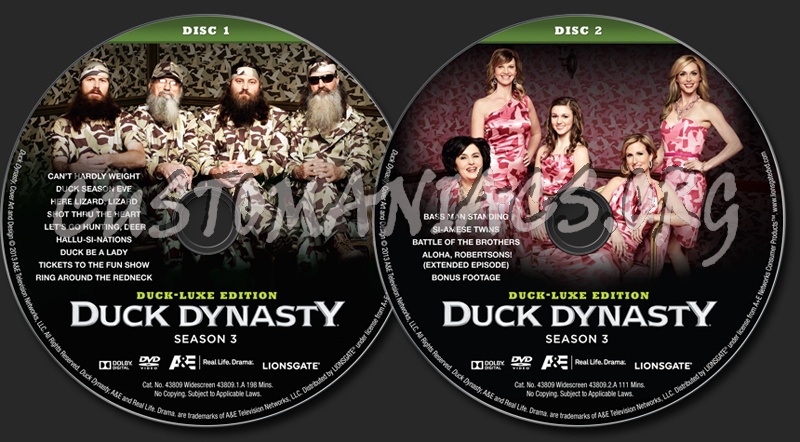 Duck Dynasty Season 3 dvd label