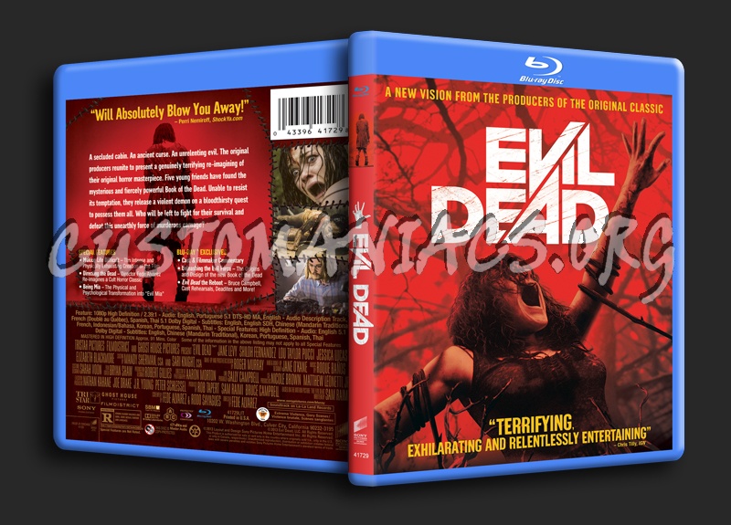 Evil Dead (2013) blu-ray cover