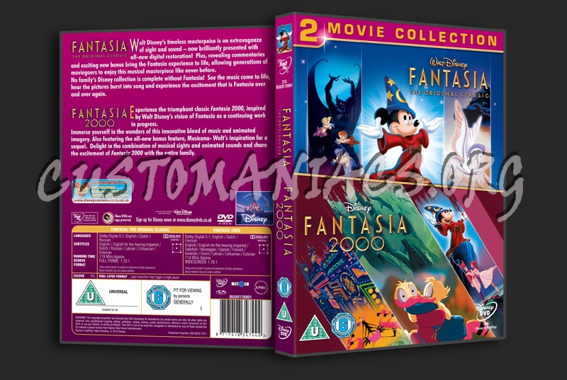 Fantasia / Fantasia 2000 dvd cover