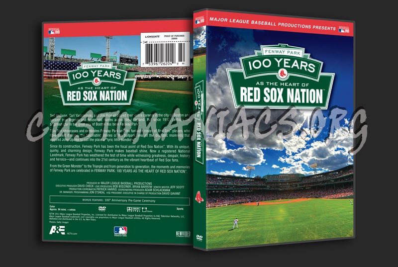 Fenway Park 100 Years as the Heart of Red Sox Nation dvd cover