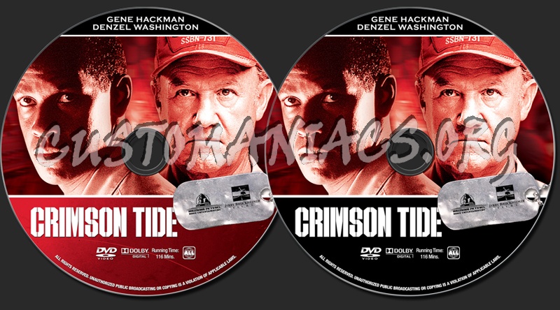 Crimson Tide dvd label