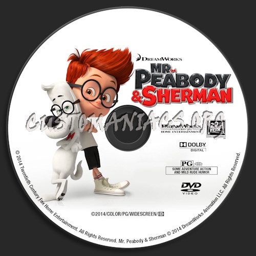 Mr. Peabody & Sherman dvd label