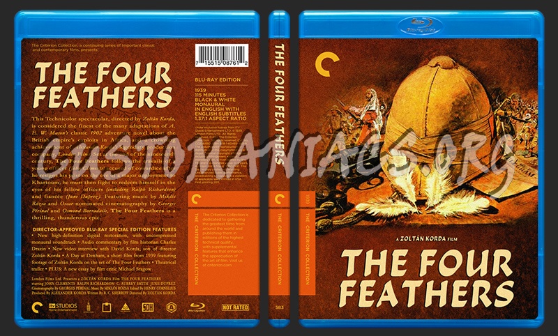 583 - The Four Feathers blu-ray cover