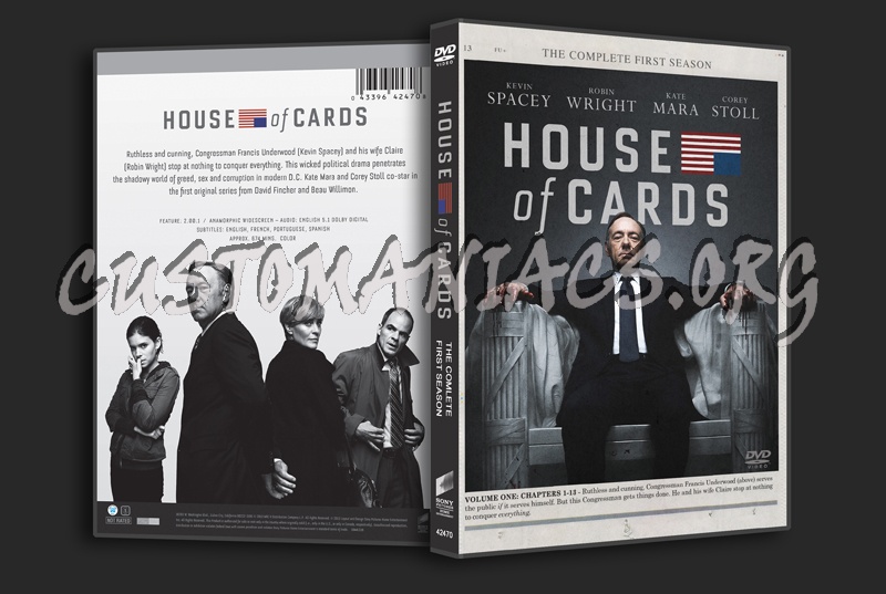 House of Cards Season 1 dvd cover