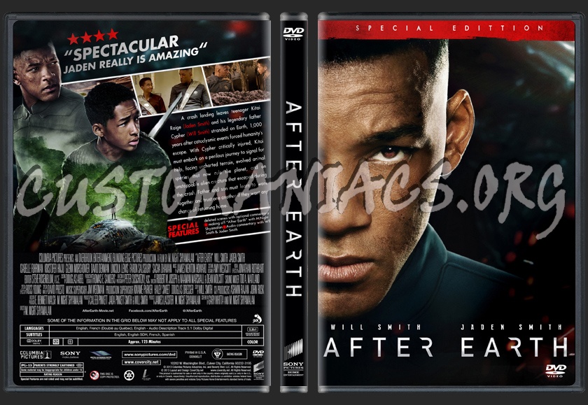 After Earth dvd cover