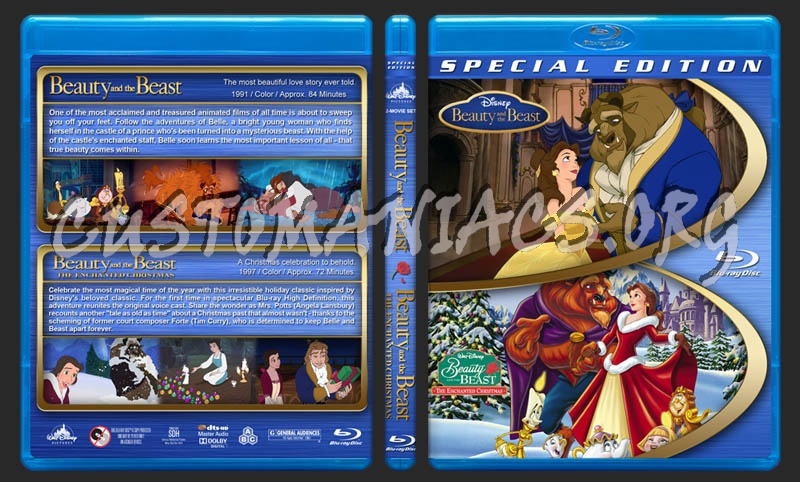 Beauty and the Beast Double Feature blu-ray cover