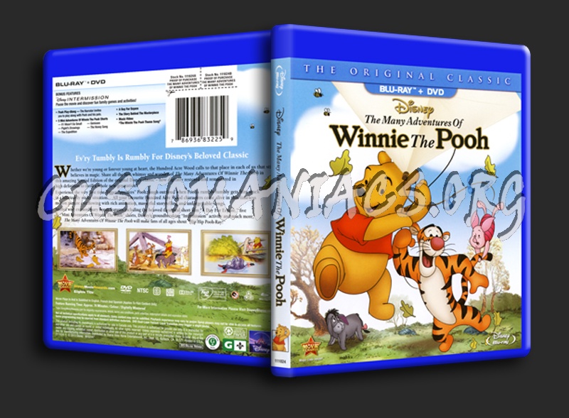 The Many Adventures of Winnie the Pooh blu-ray cover