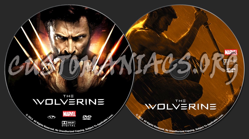 The Wolverine (2013) dvd label