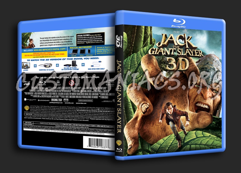 Jack the Giant Slayer 3D blu-ray cover