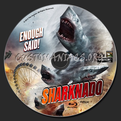 Sharknado blu-ray label