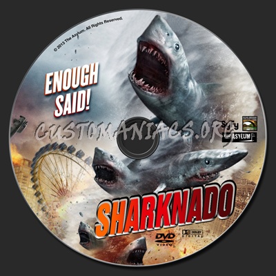 Sharknado dvd label