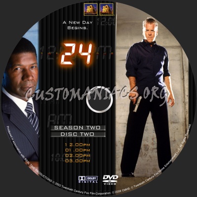 24 Season 2 dvd label