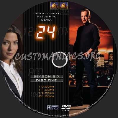 24 Season 6 dvd label