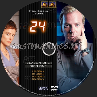 24 Season 1 dvd label