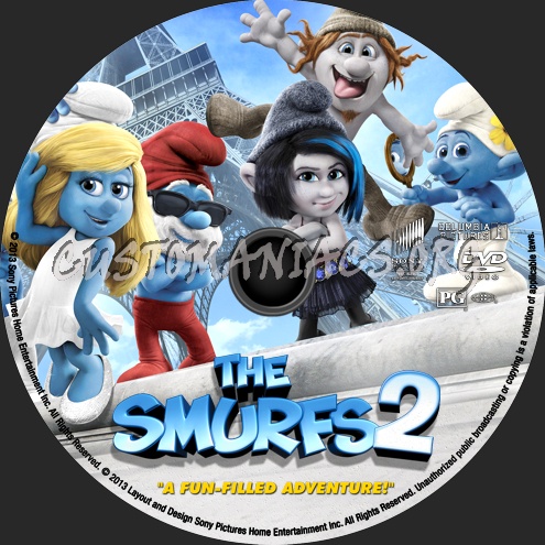 The Smurfs 2 (2013) dvd label