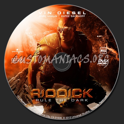Riddick - Rule The Dark dvd label