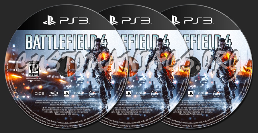 Battlefield 4 dvd label