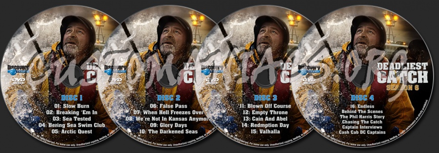 Deadliest Catch Season 6 dvd label