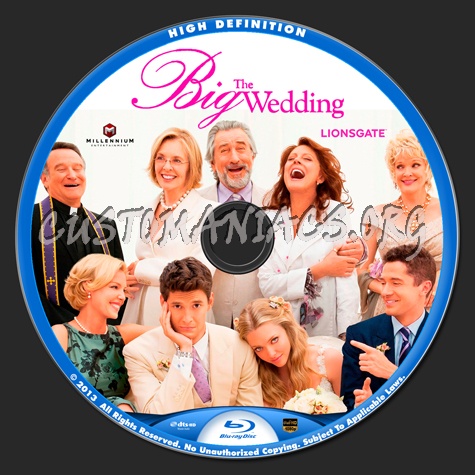 The Big Wedding blu-ray label