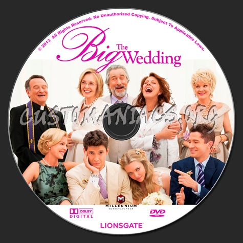 The Big Wedding dvd label