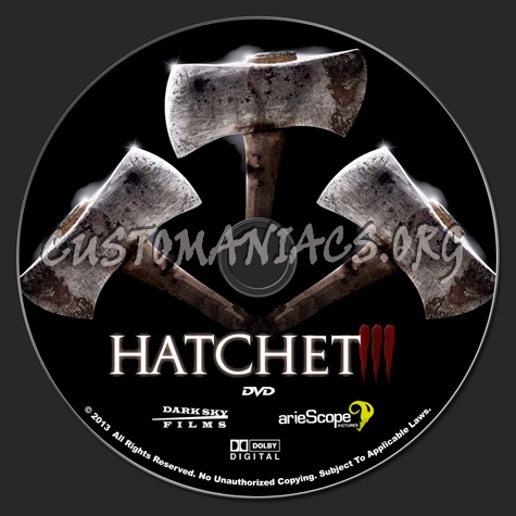 Hatchet III dvd label