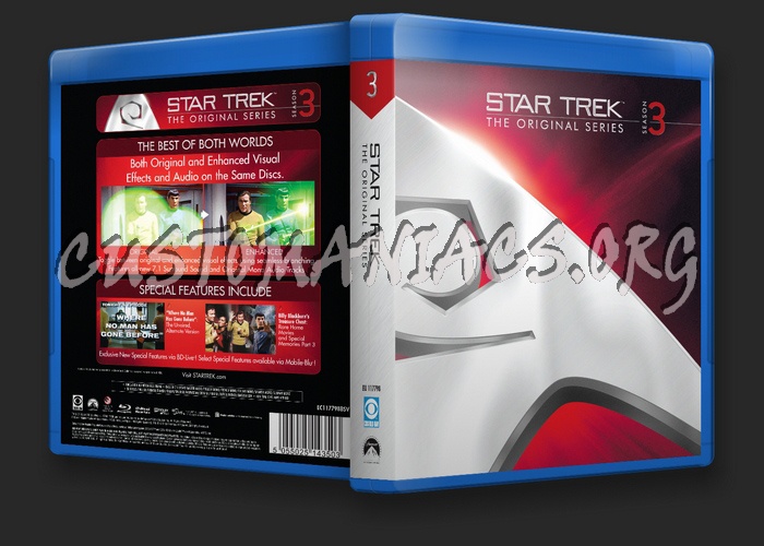 Star Trek The Original Series Season 3 blu-ray cover