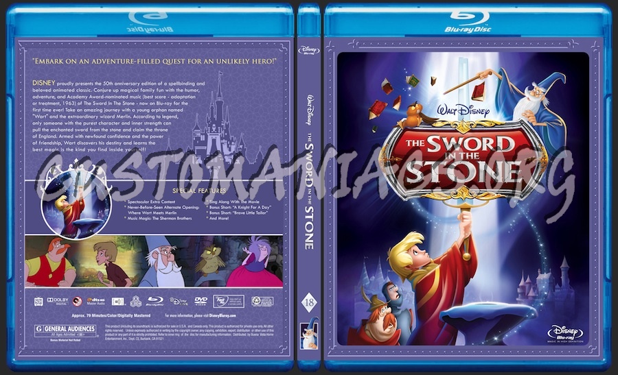 The Sword in the Stone blu-ray cover