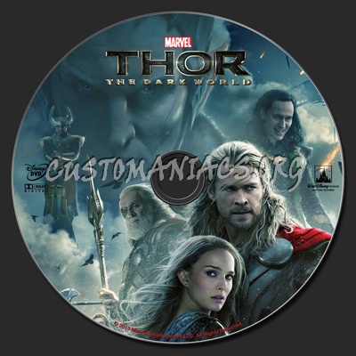 Thor The Dark World dvd label