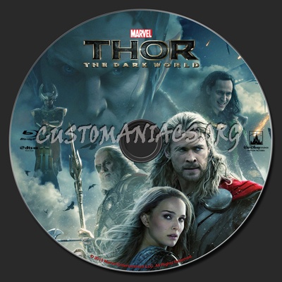 Thor The Dark World blu-ray label