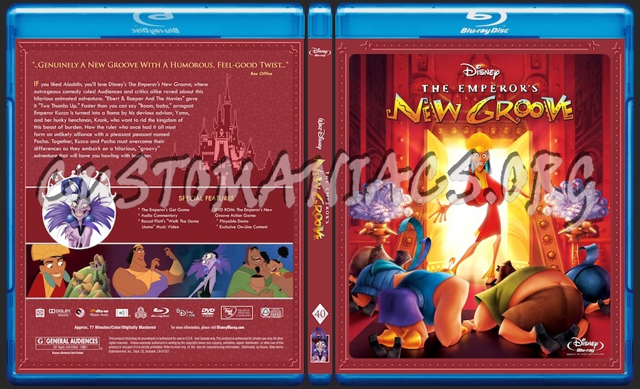 The Emperor's New Groove blu-ray cover
