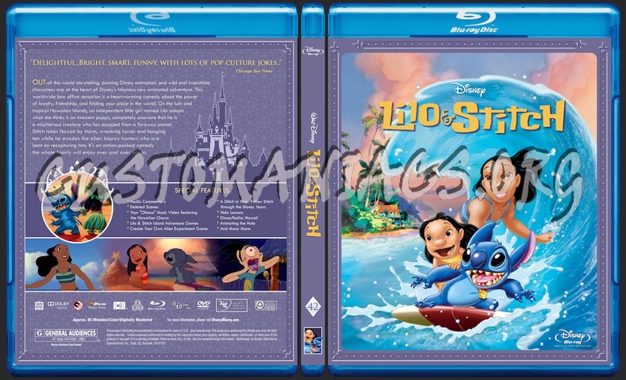 Lilo & Stitch blu-ray cover