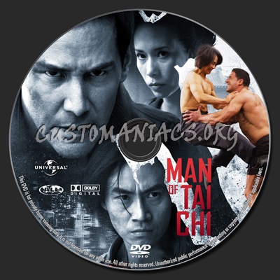 Man Of Tai Chi dvd label