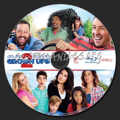 Grown Ups 2 blu-ray label