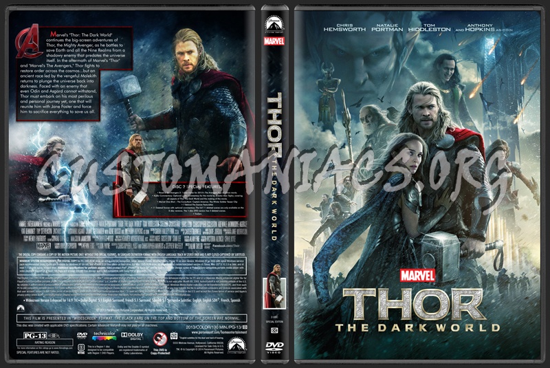Thor: The Dark World dvd cover