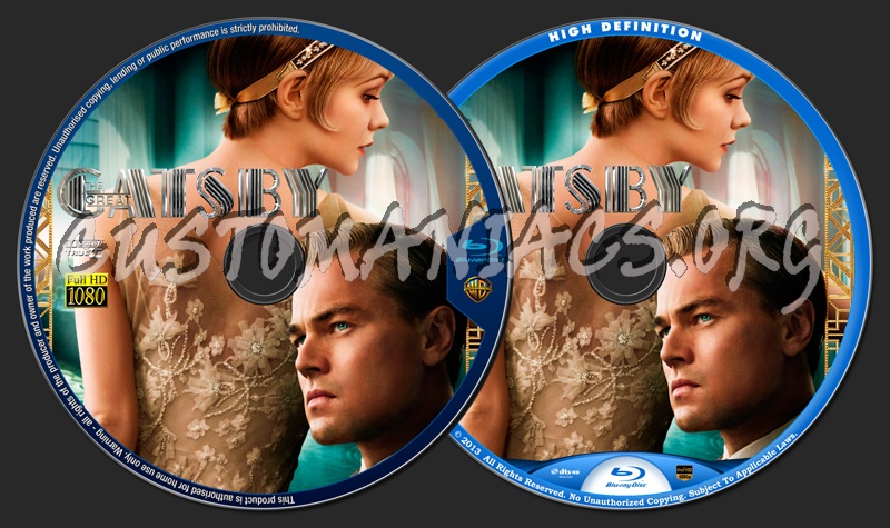 The Great Gatsby blu-ray label