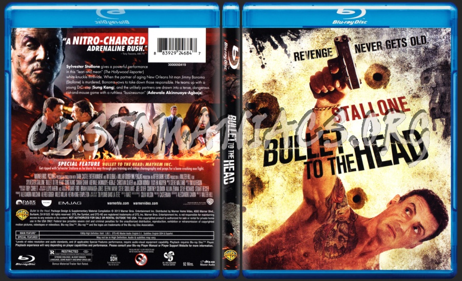 Bullet to the Head blu-ray cover