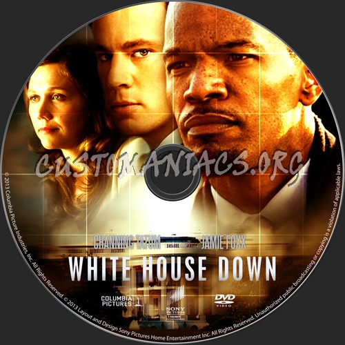 White House Down dvd label