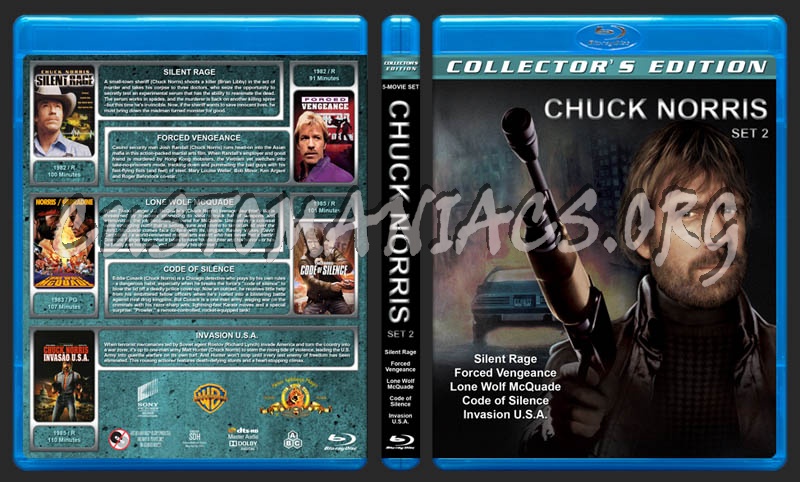 Chuck Norris Collection - Set 2 blu-ray cover