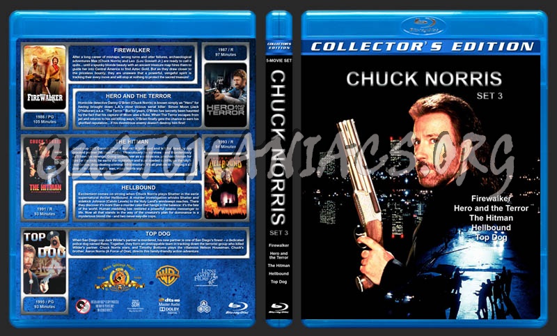 Chuck Norris Collection - Set 3 blu-ray cover