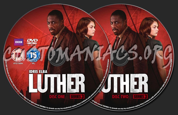 Luther Series 3 dvd label