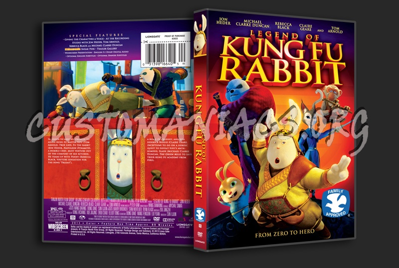 Legend of Kung Fu Rabbit dvd cover