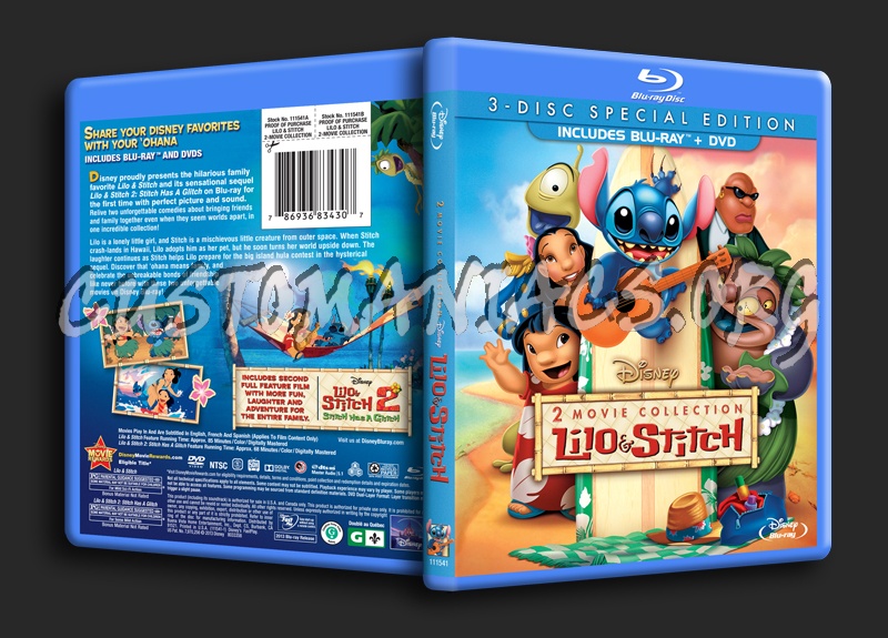 Lilo & Stitch 2 Movie Collection blu-ray cover