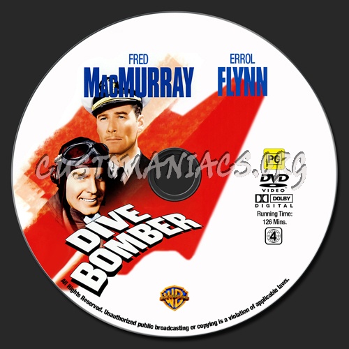 Dive Bomber dvd label