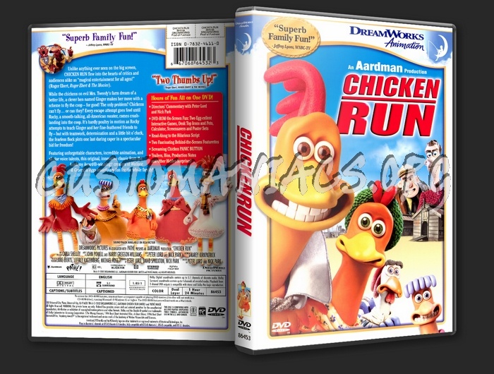 Chicken Run dvd cover