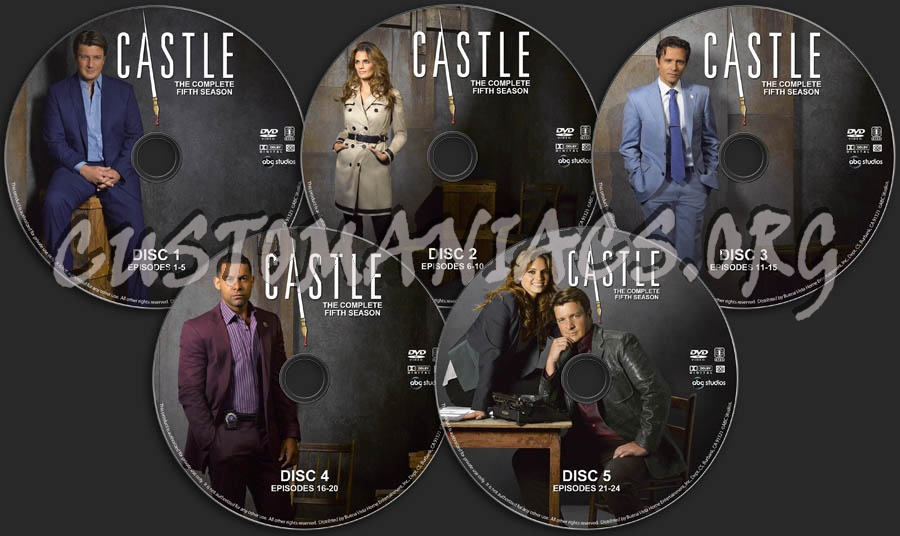 Castle - Season 5 dvd label