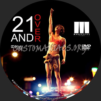 21 And Over dvd label