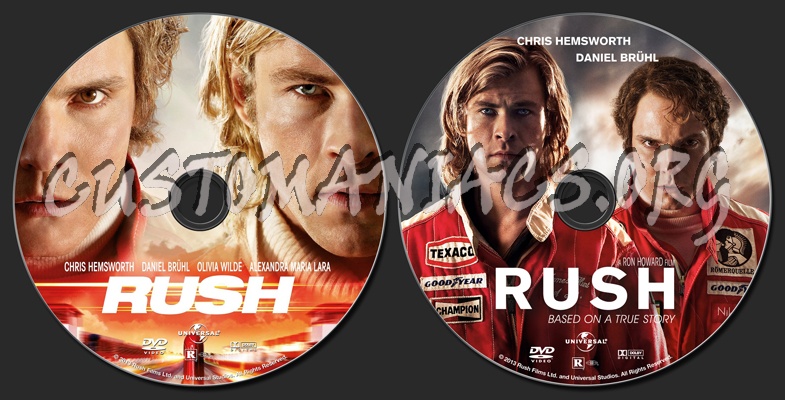 Rush (2013) dvd label